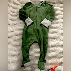 Green / grey footsie sleeper